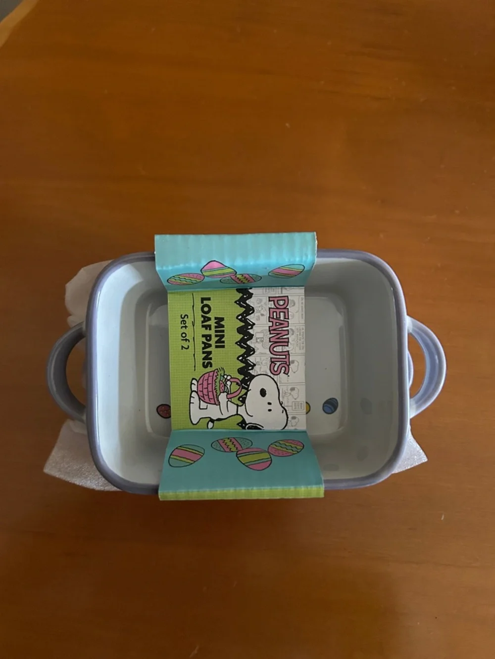 Peanuts Snoopy Mini Loaf Pans Set - White & Lavender